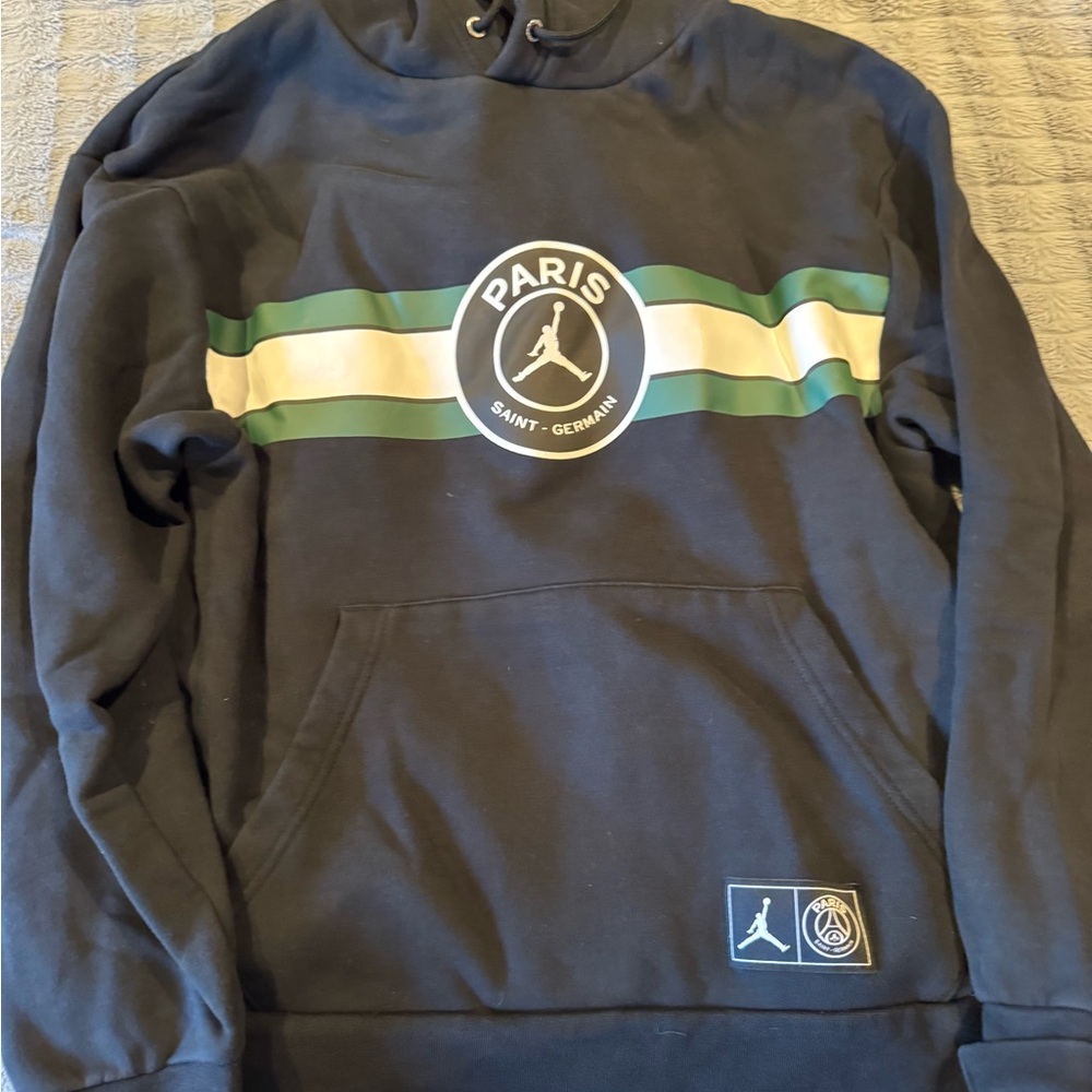 Jordan - Paris Saint Germain- Black and Green Hoodie